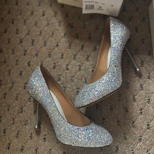 NIB Margiela glitter heels US8